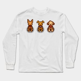 Stardew Valley Pets: 3 Dogs Long Sleeve T-Shirt